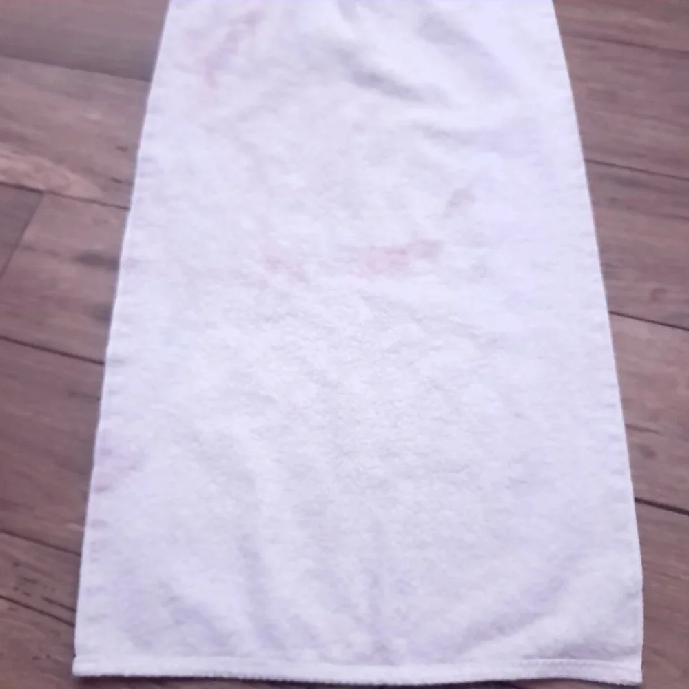 Vintage Croscill hand Towel Watercolor Pastel Brushstrokes Floral abstract 80 90